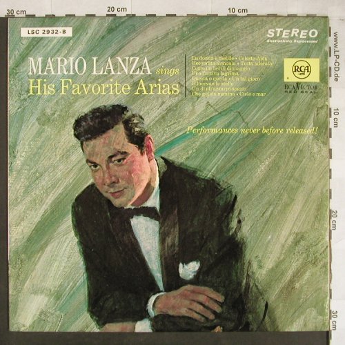 Lanza,Mario: Singt seine Lieblingsarien, RCA(LSC 2932-B), D,  - LP - L1978 - 7,50 Euro