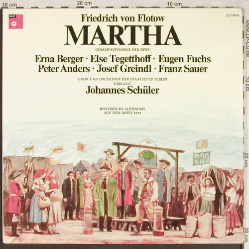 Flotow,Friedrich von: Martha, Foc, Historische Aufn.1944, BASF (22 21997-6), D, Mono, 1974 Typ: 2LP Best.-Nr.: L2001 Preis: 9,00 Euro