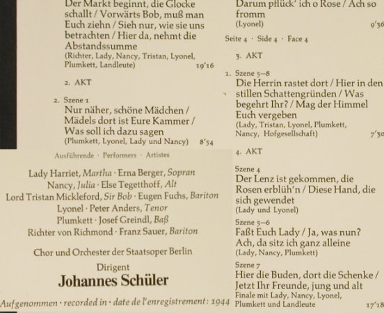 Flotow,Friedrich von: Martha, Foc, Historische Aufn.1944, BASF(22 21997-6), D, Mono, 1974 - 2LP - L2001 - 9,00 Euro