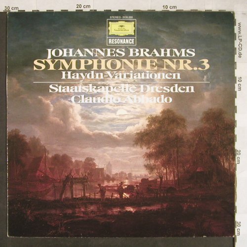 Brahms,Johannes: Sinfonie Nr.3 / Haydn-Variationen, D.Gr. Resonance(2535 293), D, 1974 - LP - L2002 - 5,00 Euro