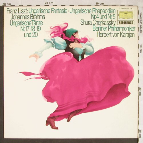 Liszt,Franz / Brahms: Ungarische Fantasie/Ungarische Tänz, D.Gr. Resonance(2535 175), D, Ri, 1961 - LP - L2005 - 5,00 Euro
