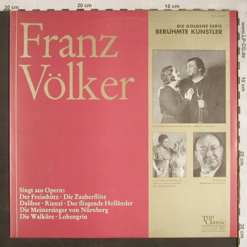 Völker,Franz: Singt Aus Opern, Top Classic(TC-9043), D,  - LP - L2011 - 5,00 Euro