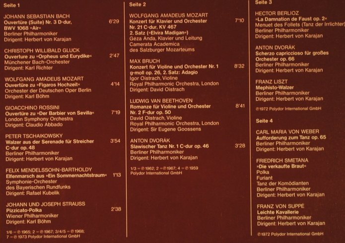 V.A.Ewig Junge Klassik: Bach, Gluck, Mozart, Rossini, Foc, Deutsche Gramophon (29 637-6), D, 1972 Typ: 2LP Best.-Nr.: L2012 Preis: 5,00 Euro