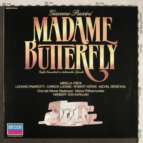 Puccini,Giacomo: Madame Butterfly-Gr.Quers., ital, Decca (26 091-9), D, Ri, 1974 Typ: LP Best.-Nr.: L2024 Preis: 5,00 Euro