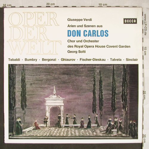 Verdi,Giuseppe: Don Carlos - Arien und Szenen,ital., Decca(SXL 20 555-B), D,  - LP - L2038 - 7,50 Euro