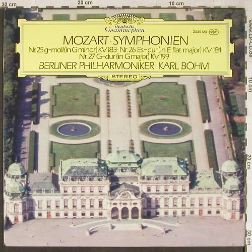 Mozart,Wolfgang Amadeus: Symphonien Nr.25 g-moll,26,27, Deutsche Grammophon (2530 120), D, 1973 Typ: LP Best.-Nr.: L2096 Preis: 6,00 Euro