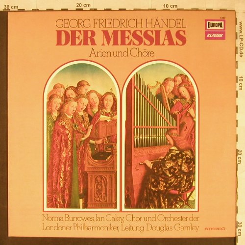Händel,Georg Friedrich: Der Messias-Arien und Chöre, Europa(1237), D, 1974 - LP - L2099 - 4,00 Euro