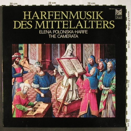 V.A.Harfenmusik des Mittelalters: Elena Polonska,Harfe. The Camerata, FSM(FSM 53 016), D,m/vg+,  - LP - L2114 - 5,00 Euro