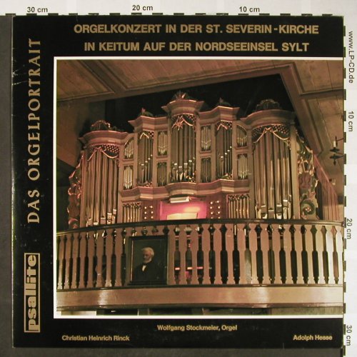 V.A.Orgelkonzert in der St.Severin: Kirche zu Keitum / Sylt, Booklet, Psallite(Psal 172/120675), D,  - LP - L2139 - 9,00 Euro