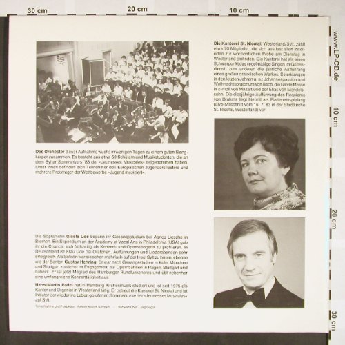 Brahms,Johannes: Ein Deutsches Requiem,Foc,3-sided, Reimer Köster(RK-40377), D, woc, 1983 - 2LP - L2144 - 9,00 Euro