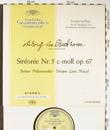 Beethoven,Ludwig van: Sinfonie Nr.5 c-moll op.67, D.Gr.(L 74 119), D, 1961 - 10inch - L2149 - 9,00 Euro