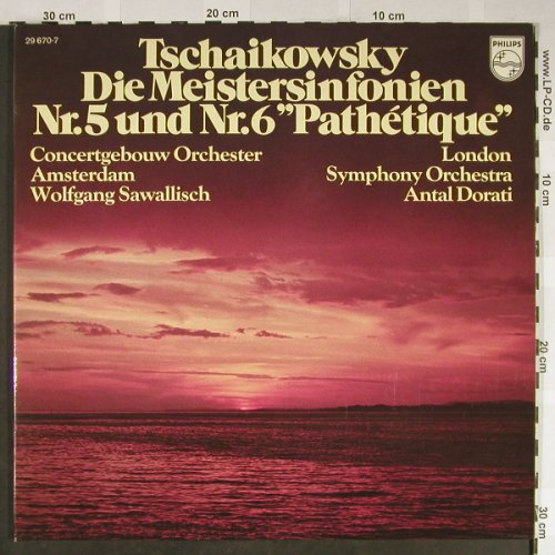 Tschaikowsky,Peter: Die Meistersinfonien Nr.5&6, Philips(29 670-7), D,Club Ed.,  - 2LP - L2227 - 12,50 Euro
