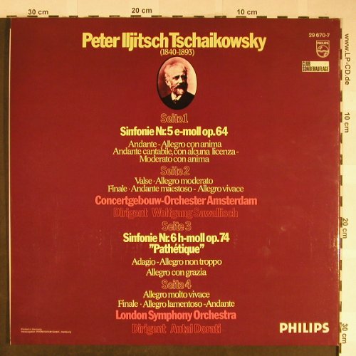 Tschaikowsky,Peter: Die Meistersinfonien Nr.5&6, Philips(29 670-7), D,Club Ed.,  - 2LP - L2227 - 12,50 Euro