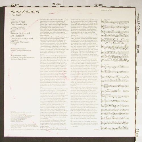 Schubert,Franz: Sinfonie Nr.8 H-moll/ Sinfonie Nr.4, Eterna (8 26 290), DDR, 1972 Typ: LP Best.-Nr.: L2230 Preis: 5,00 Euro