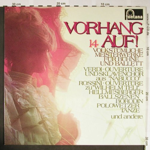 V.A.Vorhang Auf !: 14 Volkstüml.Meisterw.Bhne Ballett, Fontana(6736 005), D, 1968 - 2LP - L2249 - 7,50 Euro