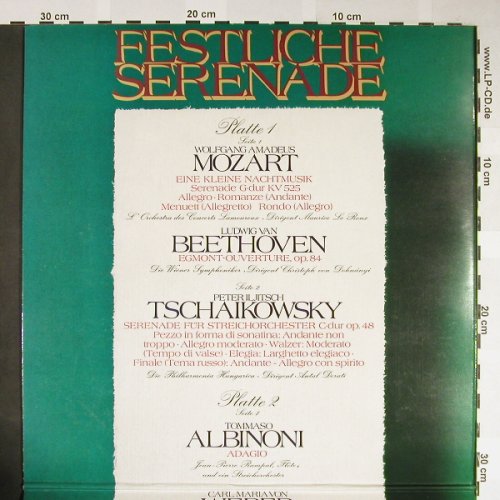 V.A.Festliche Serenade: 11 volkstümliche Meisterwerke, Foc, Fontana (6736 003), D, 1968 Typ: 2LP Best.-Nr.: L2250 Preis: 7,50 Euro
