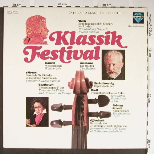 V.A.Klassik Festival: Bach...Offenbach, Foc, Club Ed., Saphir(29 302-7), D, 1974 - 2LP - L2257 - 6,00 Euro
