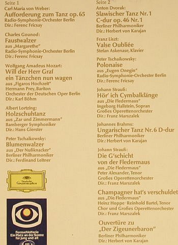 V.A.Konzert Für Millionen: 5 - Weber...Strauß, 13 Tr., D.Gr./Fernsehlotterie (2554 002), D, 1968 Typ: LP Best.-Nr.: L2258 Preis: 4,00 Euro