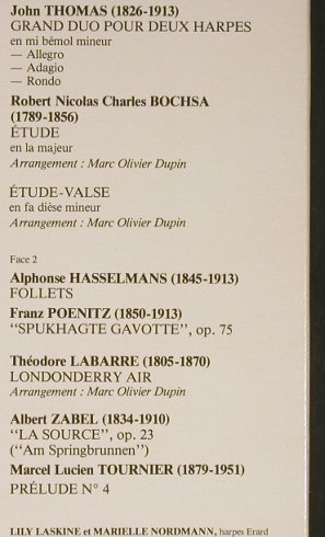 Laskine,Lily / Marielle Nordmann: Concert pour deux Harpes, Foc, Erato(STU 71467), F, 1982 - LP - L2266 - 9,00 Euro