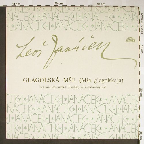 Janacek,Leos: Glagolska Mse (Msa Glagolskaja), Supraphon (SV 8105), CSSR Typ: LP Best.-Nr.: L2275 Preis: 6,00 Euro