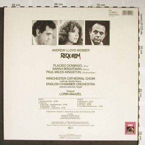 Webber,Andrew Lloyd: Requiem,Foc, EMI(27 0242 1), D, 1985 - LP - L2278 - 4,00 Euro