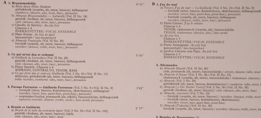 Camerata Hungarica: Chore & Carmina - Lszl Czidra, Hungaroton(SLPX 12662), H, 1986 - LP - L2293 - 7,50 Euro