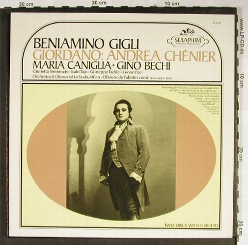 Gigli,Beniamino: Giordano:Andrea Chnier, Box, Seraphim(IB-6019), US,  - 2LP - L2300 - 7,50 Euro