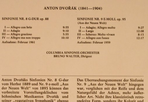 Dvorak,Anton: Sinfonien Nr.8 & 9, Foc, CBS (77 257), NL, Ri, 1976 Typ: 2LP Best.-Nr.: L2306 Preis: 7,50 Euro