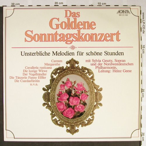 Geszty,Sylvia: Das Goldene Sonntagskonzert, Acanta (BB 23.188), D, 1978 Typ: LP Best.-Nr.: L2321 Preis: 5,00 Euro