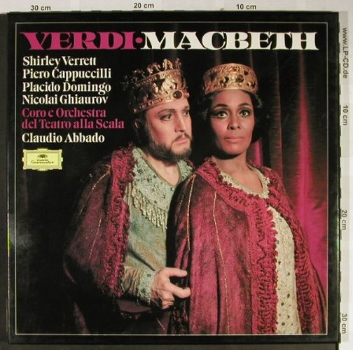 Verdi,Giuseppe: Macbeth, Box, D.Gr. (2740 158), D/NL, 1976 Typ: 3LP Best.-Nr.: L2356 Preis: 15,00 Euro