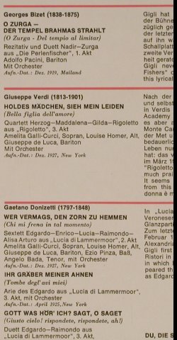 Gigli,Benjamino: Arien und Duette..., Dacapo(C 047-01 920), D,  - LP - L2390 - 6,00 Euro