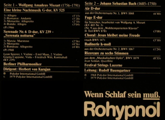 Mozart,Wolfgang Amadeus / Bach: Abendliche Serenade/Zauber d Barock, D.Gr. / ROCHE(0666 967), D, Ri, 1979 - LP - L2408 - 4,00 Euro