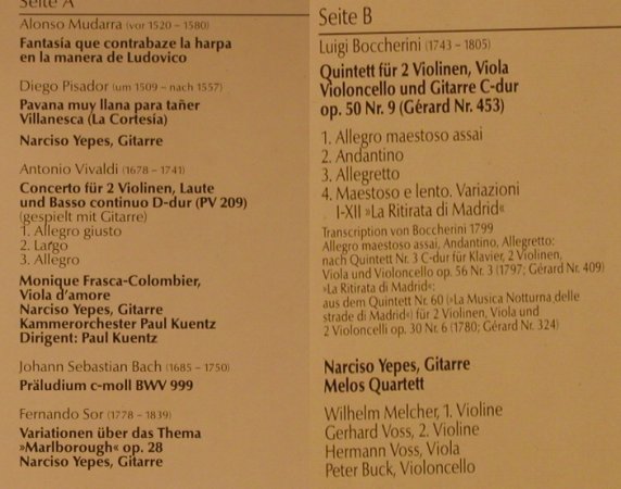 Yepes,Narciso: Meister der Gitarre, D.Gr. Auslese'83(2891 412), D,  - LP - L2412 - 5,00 Euro