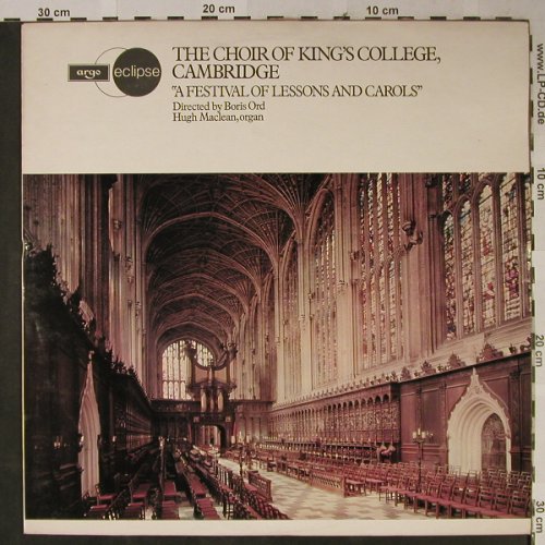 Choir of King's College, Cambridge: A Festival of Lessons and Carols, Argo/Eclipse(ECS 659), UK, Ri, 1954 - LP - L2413 - 6,00 Euro