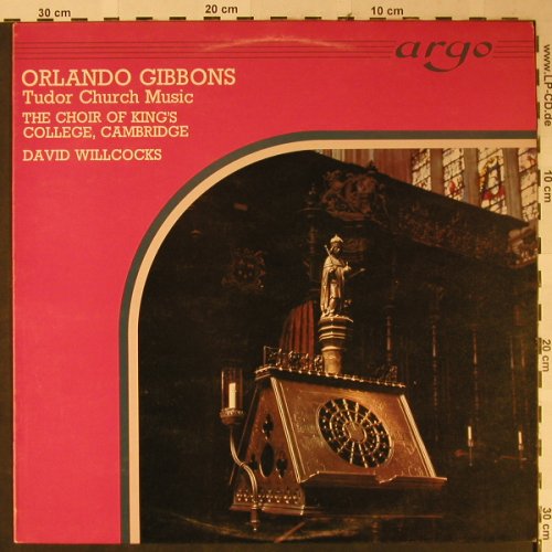 Gibbons,Orlando: Tudor Church Music, Argo(ZK 8), UK, Ri, 1977 - LP - L2421 - 6,00 Euro