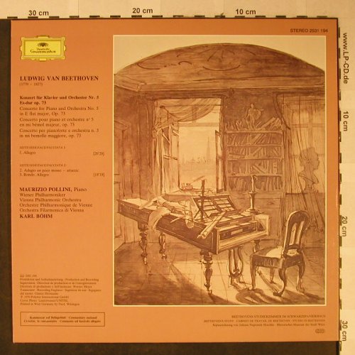 Beethoven,Ludwig van: Klavierkonzert Nr.5 Es-dur op.73, D.Gr.(2531 194), D, 1979 - LP - L2428 - 6,00 Euro
