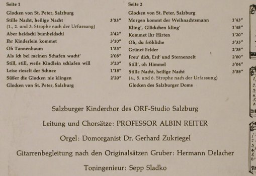 Salzburger Kinderchor: Gold'ne Weihnacht, Universum Records (612322 8),  Typ: LP Best.-Nr.: L2443 Preis: 5,00 Euro