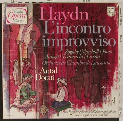 Haydn,Joseph: L'Incontro improvviso, Box,1st rec., Philips (6769 040), NL, 1980 Typ: 3LP Best.-Nr.: L2473 Preis: 12,50 Euro