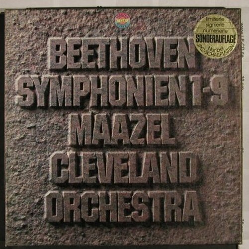 Beethoven,Ludwig Van: Symphonien Nr.1-9, sign.,BoxNo.0656, CBS ,Box(79 800), D,m-/vg+,  - 8LP - L2484 - 80,00 Euro