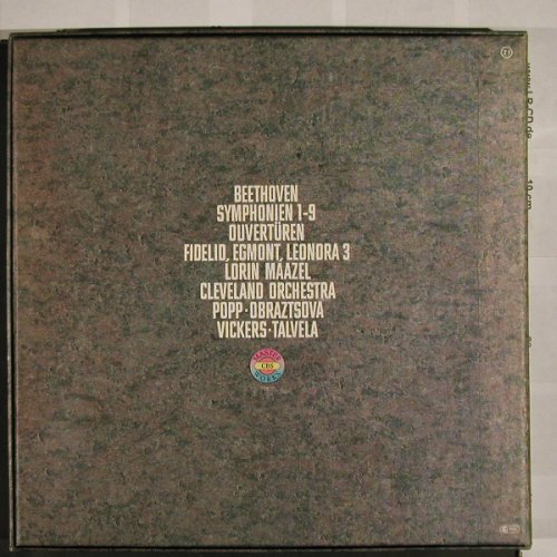 Beethoven,Ludwig Van: Symphonien Nr.1-9, sign.,BoxNo.0656, CBS ,Box(79 800), D,m-/vg+,  - 8LP - L2484 - 80,00 Euro