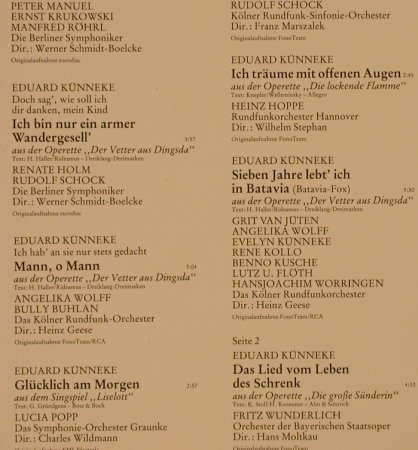 V.A.Das goldene Operetten Archiv: 19 - K - Eduard Künnecke, Mercato (29 318 3), D, 1983 Typ: LP Best.-Nr.: L2486 Preis: 5,50 Euro