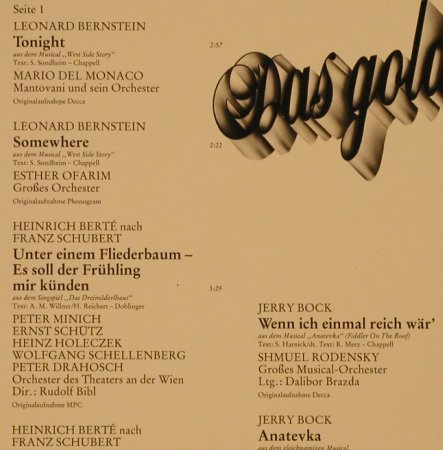 V.A.Das goldene Operetten Archiv:  4  - B,C,D - Bernstein..Dellinger, Mercato (29 303 5), D, 1983 Typ: LP Best.-Nr.: L2491 Preis: 5,50 Euro