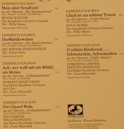 V.A.Das goldene Operetten Archiv: 14  - K - Emmerich Kálmán, Mercato (29 313 4), D, 1983 Typ: LP Best.-Nr.: L2494 Preis: 5,50 Euro