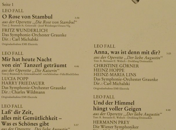 V.A.Das goldene Operetten Archiv:  8  - F - Leo Fall,Hugo Felix,Friml, Mercato (29 307 6), D, 1983 Typ: LP Best.-Nr.: L2495 Preis: 5,50 Euro