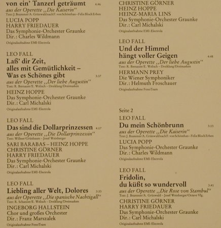 V.A.Das goldene Operetten Archiv:  8  - F - Leo Fall,Hugo Felix,Friml, Mercato (29 307 6), D, 1983 Typ: LP Best.-Nr.: L2495 Preis: 5,50 Euro