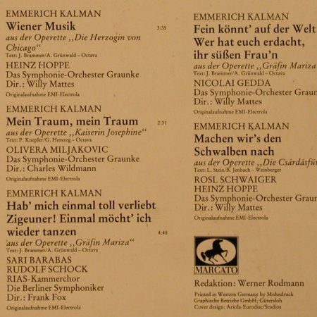 V.A.Das goldene Operetten Archiv: 13  - K - Emmerich Kálmán, Mercato (29 312 6), D, 1983 Typ: LP Best.-Nr.: L2498 Preis: 5,50 Euro