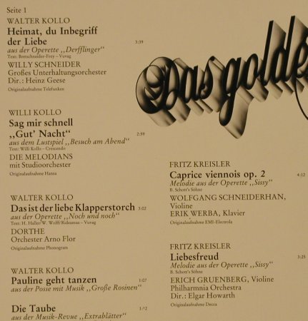 V.A.Das goldene Operetten Archiv: 18  - K - Walter Kollo,PeterKreuder, Mercato (29 317 5), D, 1983 Typ: LP Best.-Nr.: L2501 Preis: 5,50 Euro