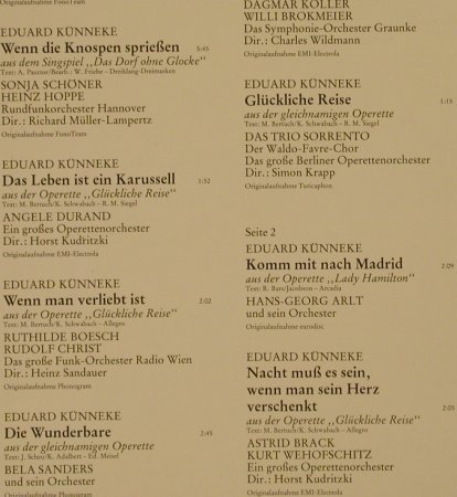 V.A.Das goldene Operetten Archiv: 21  - K - Eduard Künnecke, Mercato (29 320 9), D, 1984 Typ: LP Best.-Nr.: L2502 Preis: 5,50 Euro