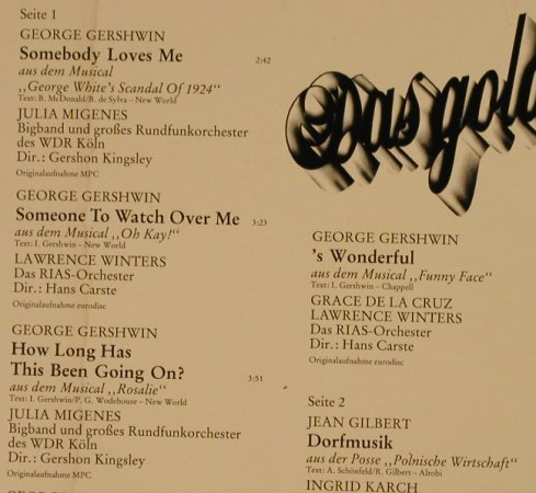 V.A.Das goldene Operetten Archiv: 09  - G - G.Gershwin, Jean Gilbert, Mercato (29 308 4), D, 1983 Typ: LP Best.-Nr.: L2503 Preis: 5,50 Euro