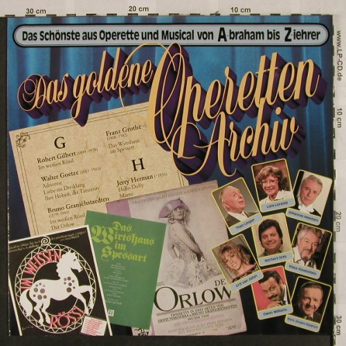 V.A.Das goldene Operetten Archiv: 10  - G,H -Robert Gilbert.J.Hermann, Mercato(29 309), D, 1983 - LP - L2504 - 5,50 Euro